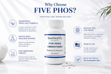 Five Phos Tablets – Traditional Homeopathic Tissue Salt Formula – Daily Nervous System & Mental Fatigue Support – Fast Dissolving Tablets