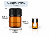 Pre-Filled Homeopathic Globule Vials – 50 Pack | Non-Medicated Blank Globules in Amber Glass