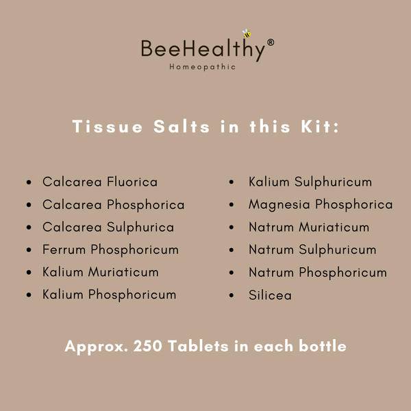 12 Schuessler Cell/Tissue Salts Kit 6X