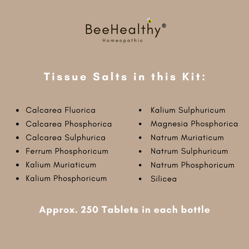 12 Schuessler Cell/Tissue Salts Kit 6X