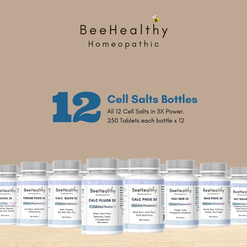 Cellular Salt 12 Schuessler Cell/Tissue Salts Kit 6X – BeeHealthy Homeopathic