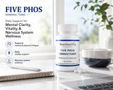 Five Phos Tablets – Traditional Homeopathic Tissue Salt Formula – Daily Nervous System & Mental Fatigue Support – Fast Dissolving Tablets